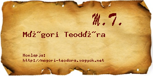 Mágori Teodóra névjegykártya